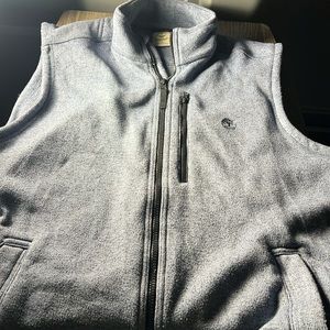 Timberland Mens Fleece Zipped Vest Color Blue Size Large